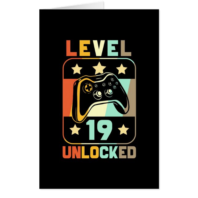 Level 19 Unlocked Card (Front)