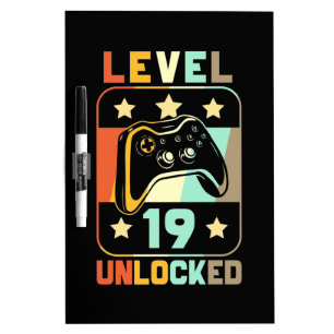 Level 19 Unlocked Dry Erase Board