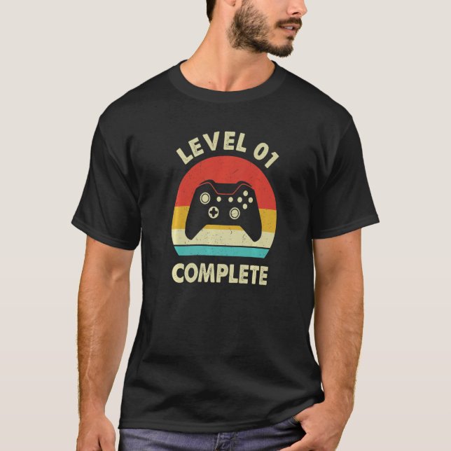Level 1 Complete 1 Year Wedding Anniversary For Co T-Shirt (Front)
