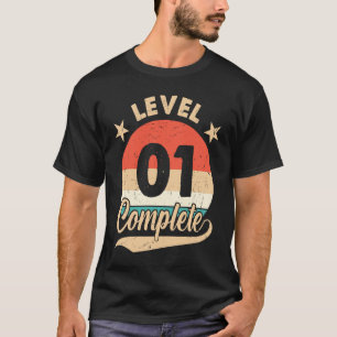 Level 1 Complete 1st Wedding Anniversary for Him T-Shirt