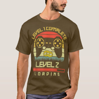 Level 1 Complete 2 Loading 1st Wedding Anniversary T-Shirt