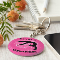 Level 1 Gymnast (Any Level #) Button Keychain