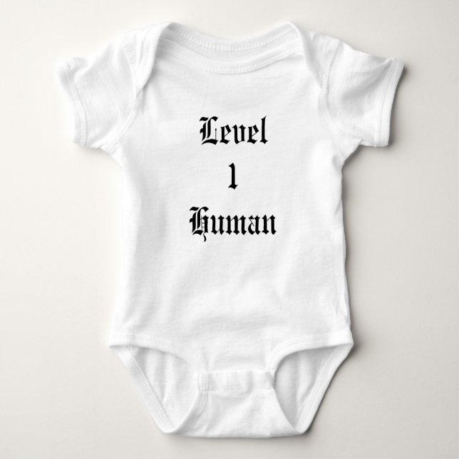 Level 1 Human Baby Bodysuit (Front)