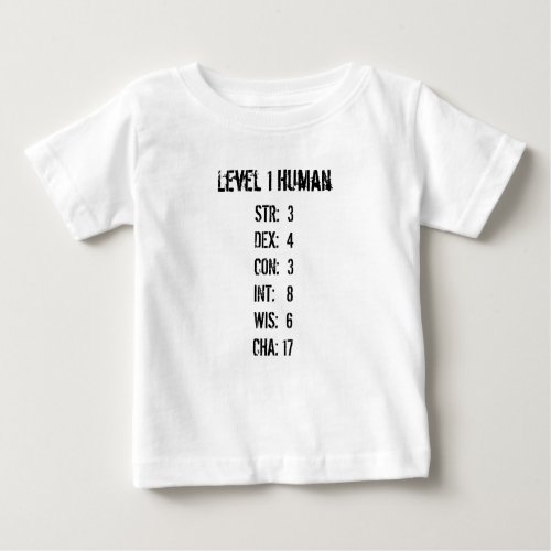 Level 1 Human Baby T_Shirt