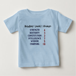 Level 1 Human Personalize Baby T-Shirt