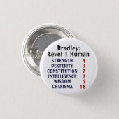 Level 1 Human Personalized Button (Front & Back)