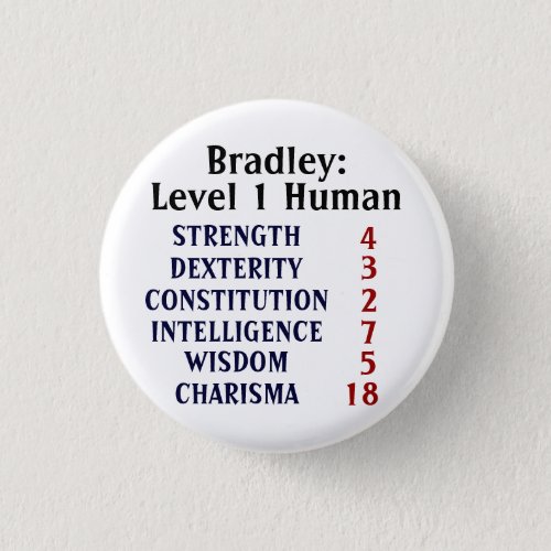 Level 1 Human Personalized Button