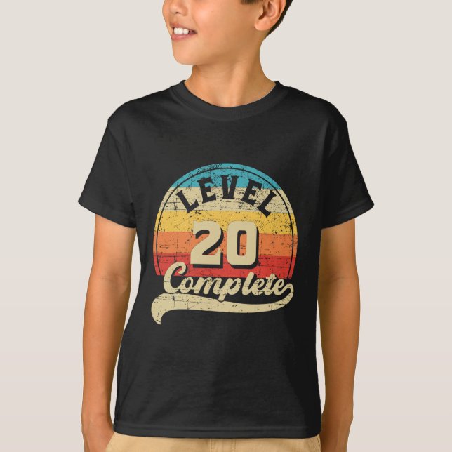 Level 20 Complete Gamer Tee 20th Wedding Anniversa (Front)
