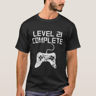 Level 21 Complete 21st Birthday T-Shirt