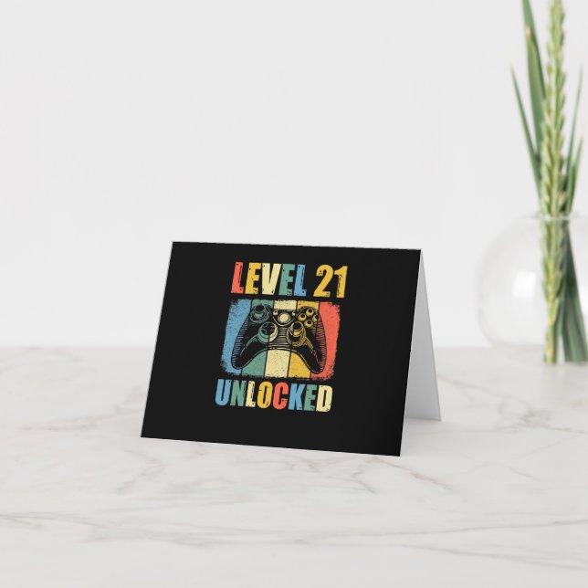 Level 21 unlocked card (Front)