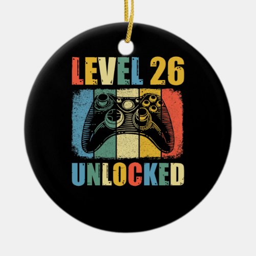 Level 26 unlocked ceramic ornament