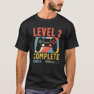 Level 2 Complete 2 Anniversary 2Nd Wedding Anniver T-Shirt