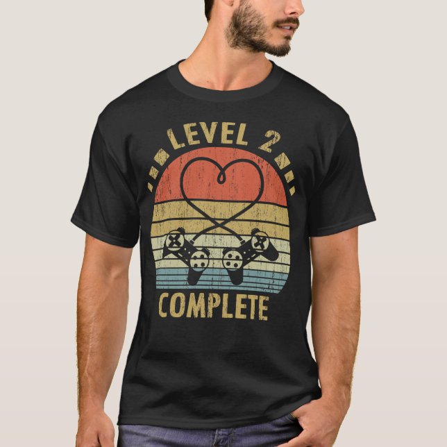 Level 2 Complete - 2Nd Wedding Anniversary Gift Vi T-Shirt (Front)