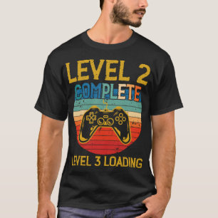Level 2 Complete Gamer Anniversary Level 3 Years T-Shirt