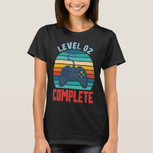Level 2 Complete Retro Vintage 2nd Wedding Anniver T-Shirt