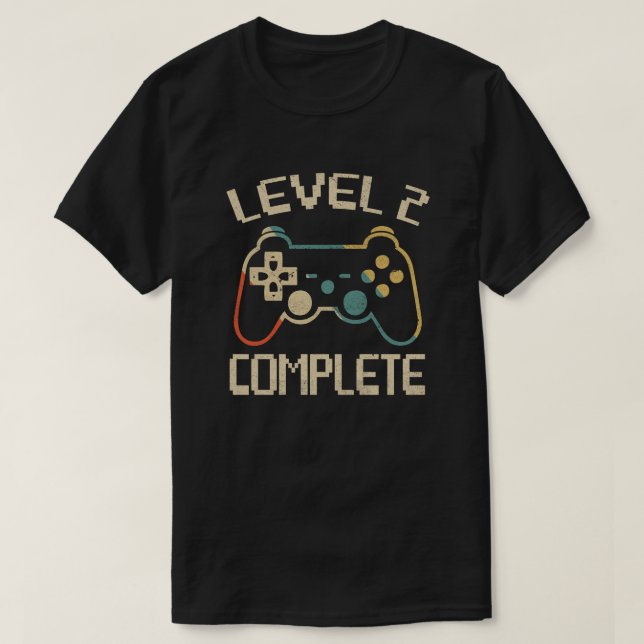 level 2 complete Tee celebrate 2nd wedding (Design Front)