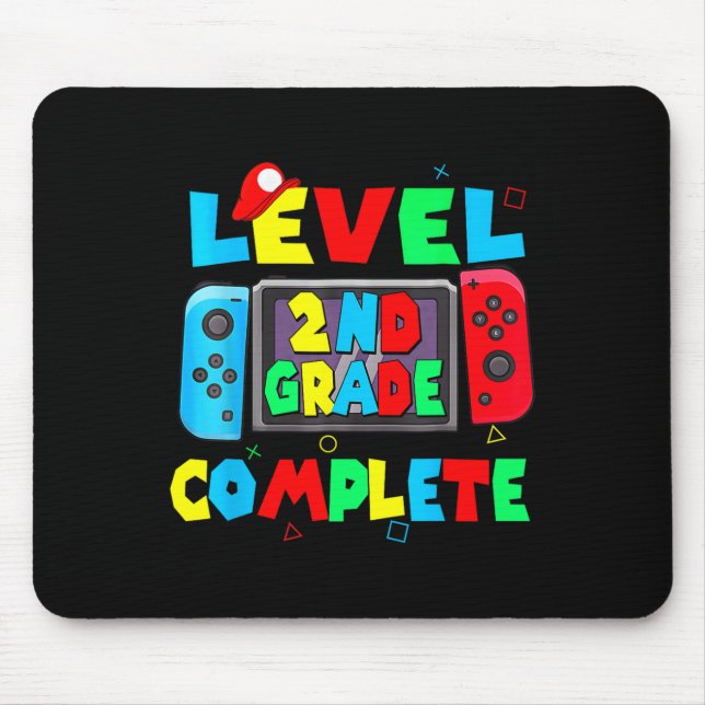 Level 2nd Grade Complete Last Day Of School Video  Mouse Pad (Front)
