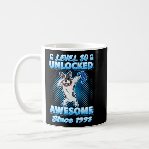 Level 30 Unlocked Gamer Dabbing French Bulldog 30t Coffee Mug