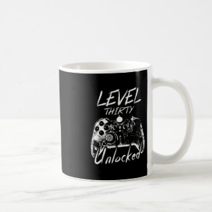Level 30 Unlocked Shirt 30 Year Old Gift Gamer 30t Coffee Mug