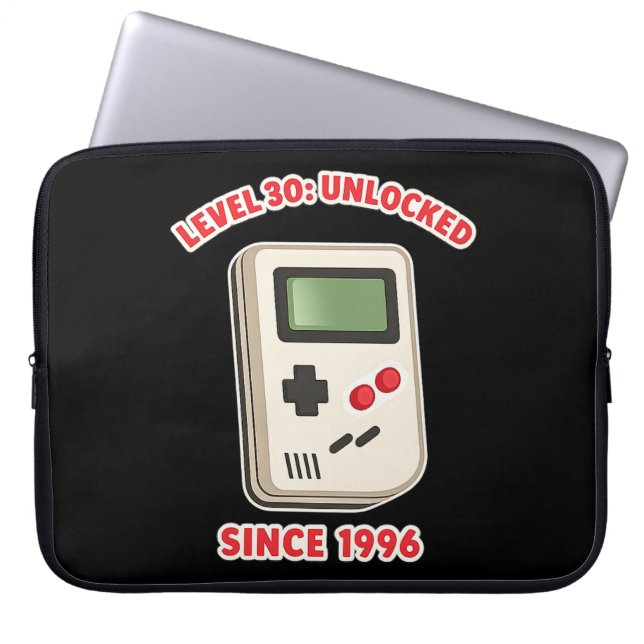 Level 30 Unlocked Since 1996 Laptop Sleeve (Front)