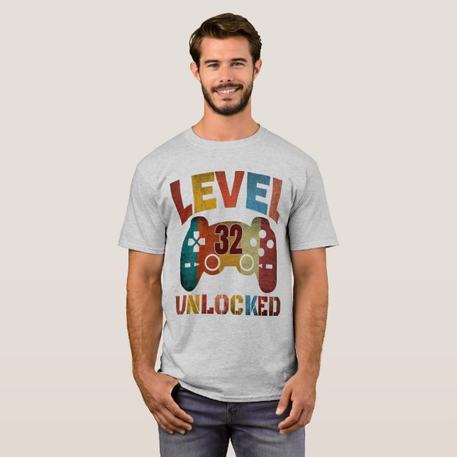 LEVEL 32 UNLOCKED T-Shirt (Front Full)