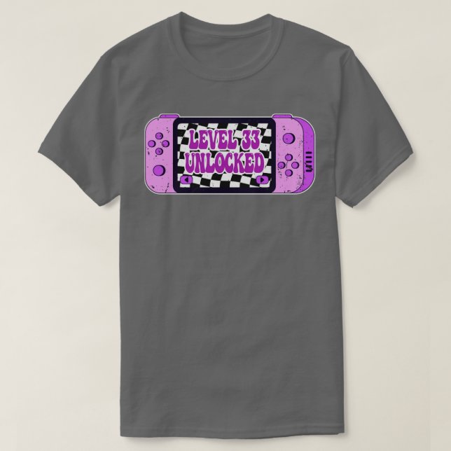 Level 33 Unlocked T-Shirt (Design Front)
