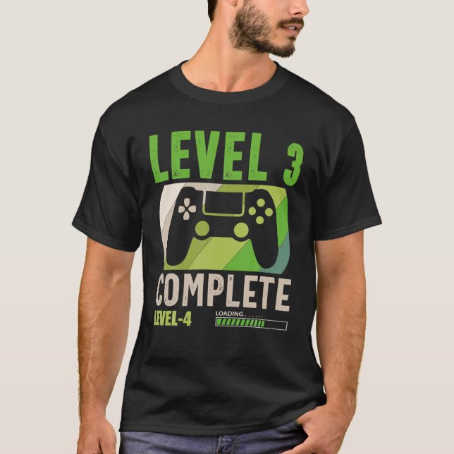 Level 3 Complete 3 Anniversary Funny 3Rd Wedding A T-Shirt (Front)