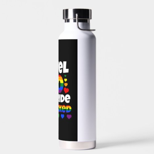 Level 40 of Pride Unlocked Rainbow LGBT 40th Water Bottle