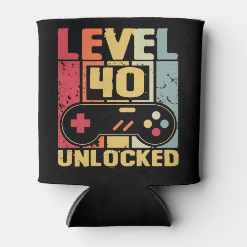 Level 40 Unlocked Can Cooler