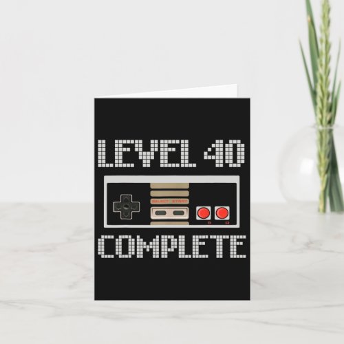 Level 40 Unlocked Shirt Video Gamer 40th Birthday 