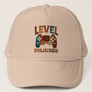 LEVEL 40 UNLOCKED  TRUCKER HAT