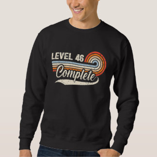 Level 46 Complete 46th Wedding Aniversary For Him Sweatshirt