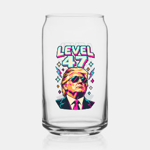 Level 47 Neon Arcade Two-Sided Can Glass