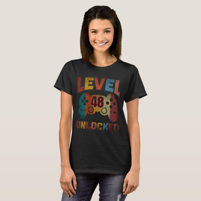 LEVEL 48 UNLOCKED  T-Shirt (Front Full)