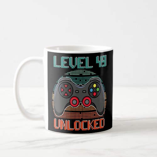 Level 49 Unlocked Awesome Since 1974 Birthday Gami Coffee Mug