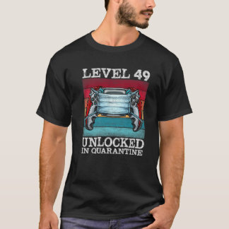 Level 49 Unlocked In Quarantine Video Gamers 49Th T-Shirt