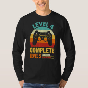 Level 4 Complete 4 Anniversary Funny 4th Wedding A T-Shirt