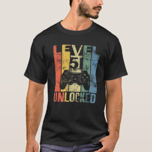 Level 51 Unlocked 51St Birthday Gift For Video Gam T-Shirt