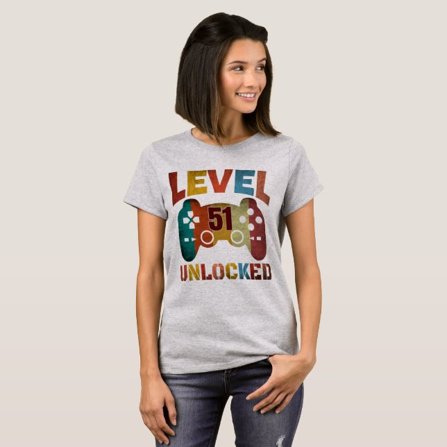 LEVEL 51 UNLOCKED  T-Shirt (Front Full)