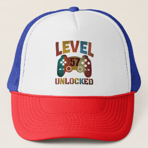 LEVEL 57 UNLOCKED TRUCKER HAT