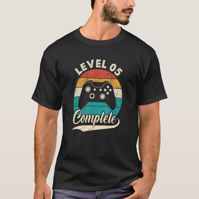 Level 5 Complete  5th Wedding Aniversary For Him H T-Shirt (Front)