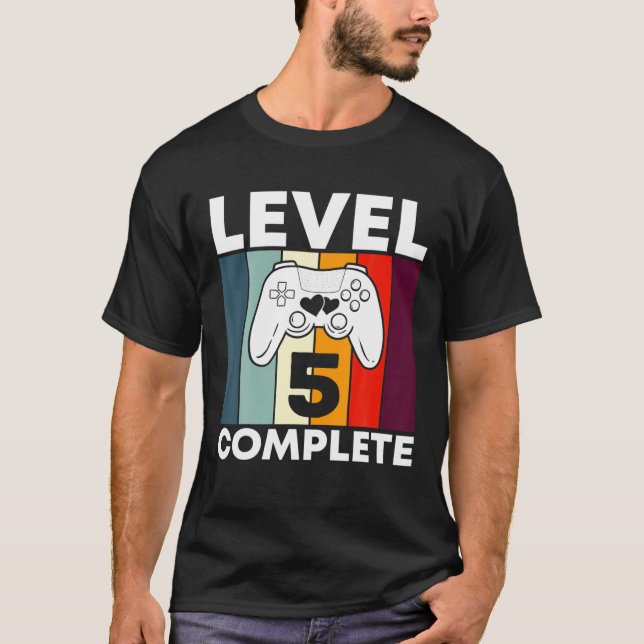 Level 5 Complete 5Th Year Wedding Anniversary Gift T-Shirt (Front)