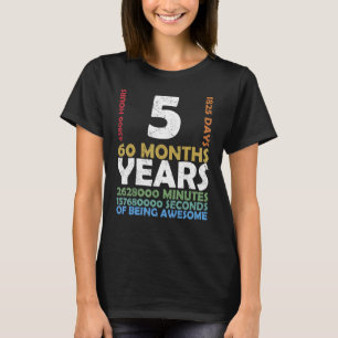 Level 5 Unlocked Video Game 5th Birthday Party Ret T-Shirt