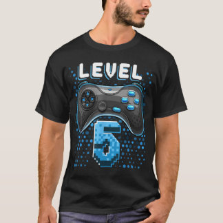 Level 5 Video Game Controller 5th Birthday Gamer G T-Shirt