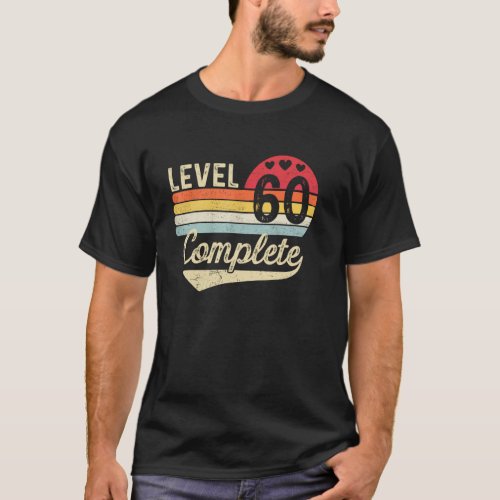 Level 60 Complete 60th Wedding Anniversary 60 Year T-Shirt