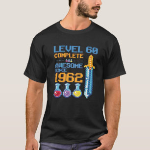 Level 60 Unlocked Video Game 60Th Birthday Party R T-Shirt