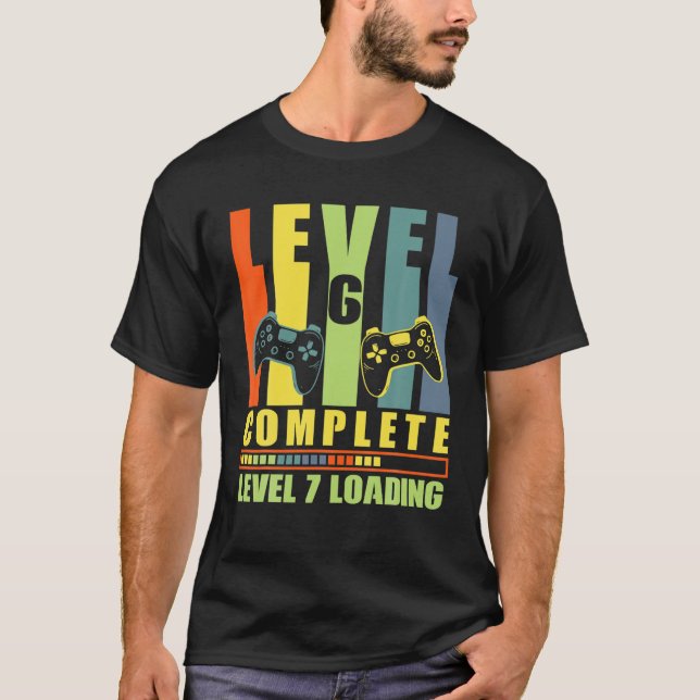 Level 6 Complete Gamer 6 Years Wedding Anniversary T-Shirt (Front)