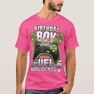 Level 6 Unlocked Video Game 6th Birthday Gift Boy T-Shirt