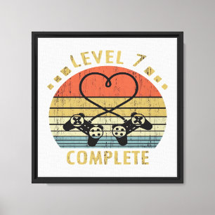 Level 7 Complete - 7th Wedding Anniversary Gift Vi Canvas Print
