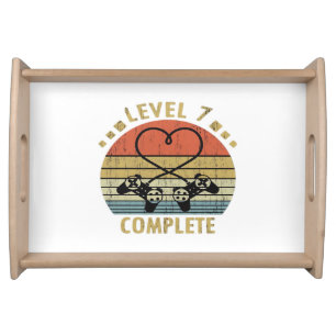 Level 7 Complete - 7th Wedding Anniversary Gift Vi Serving Tray